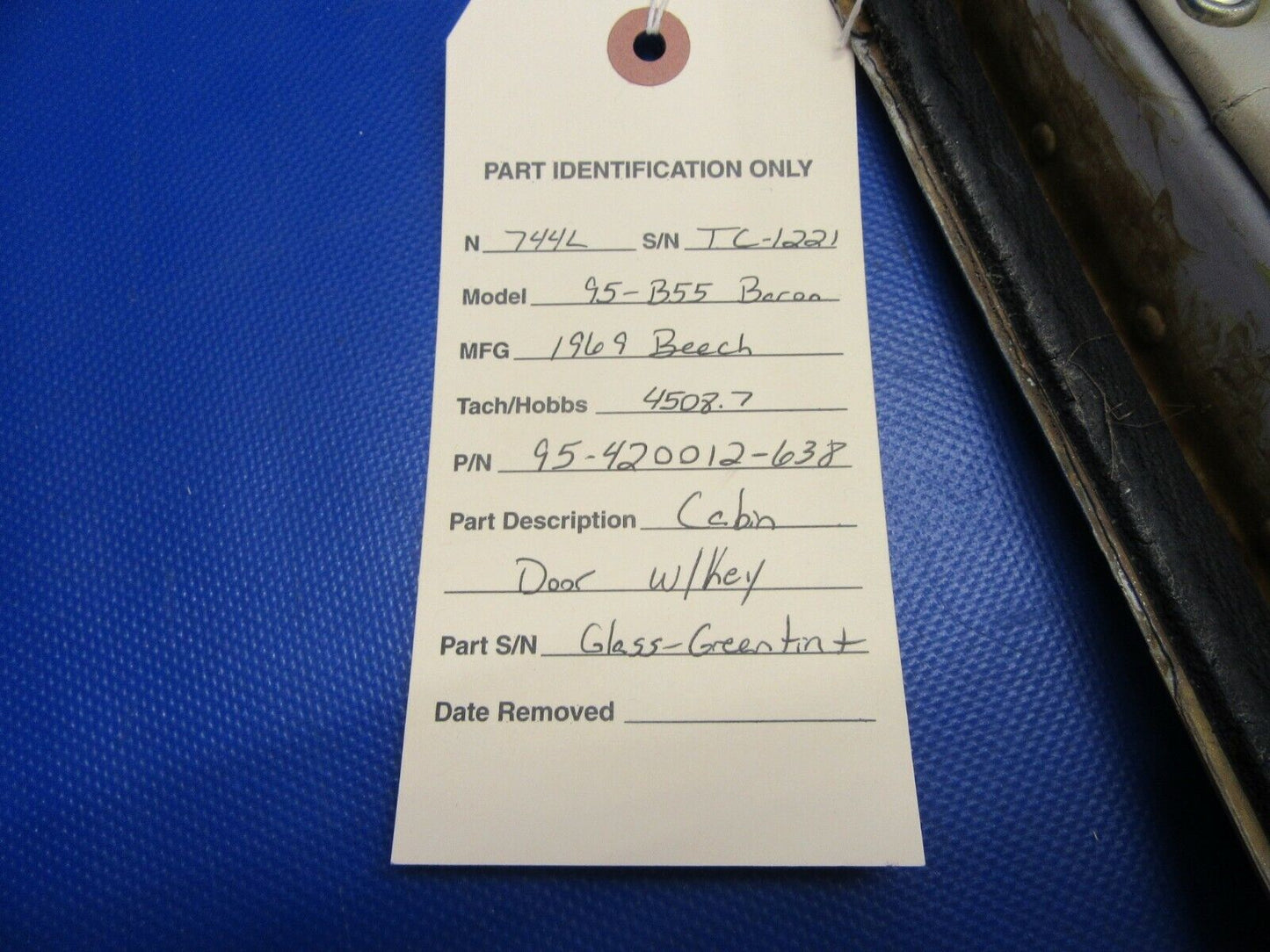 Beech 95-B55 Baron Cabin Door w/ Key Green Tint 95-420012-638 (0621-694)