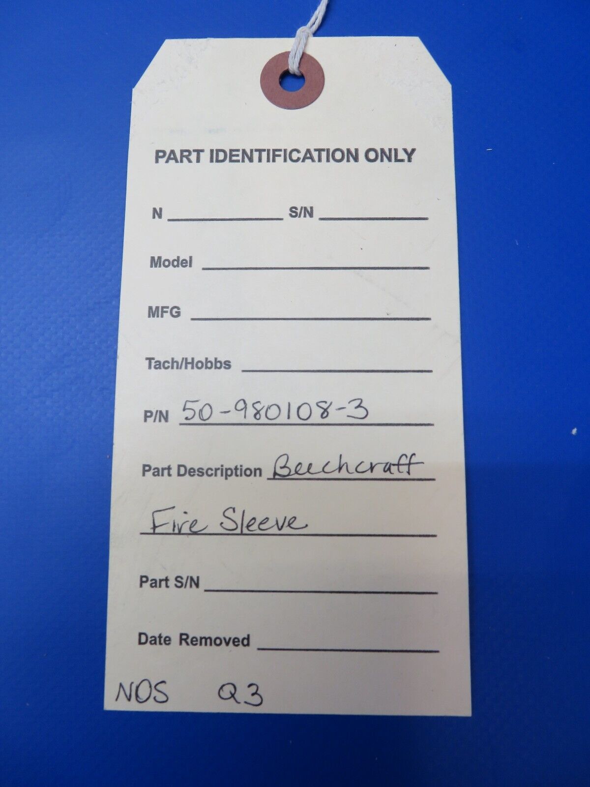 Beech Fire Sleeve P/N 50-980108-3 NOS (1022-337)