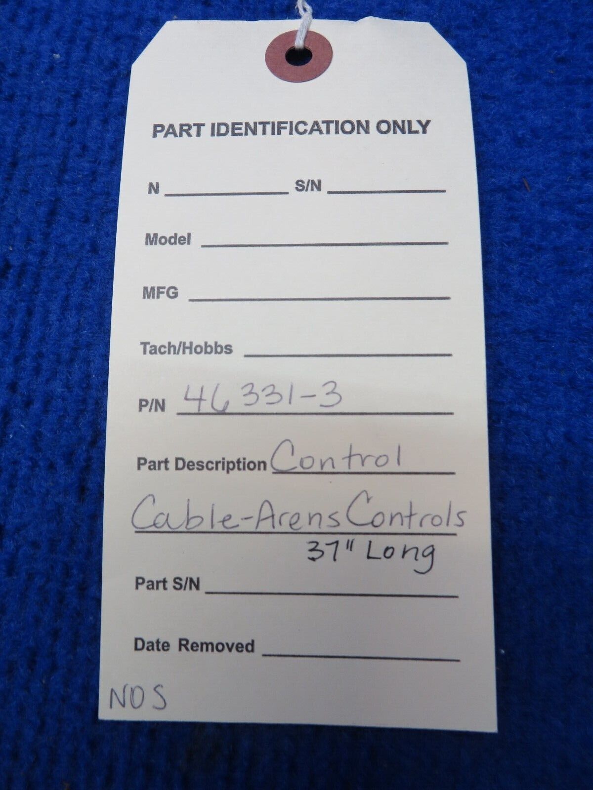 Control Cable - Arens Control P/N 46331-3 NOS 37" Long (0922-318)