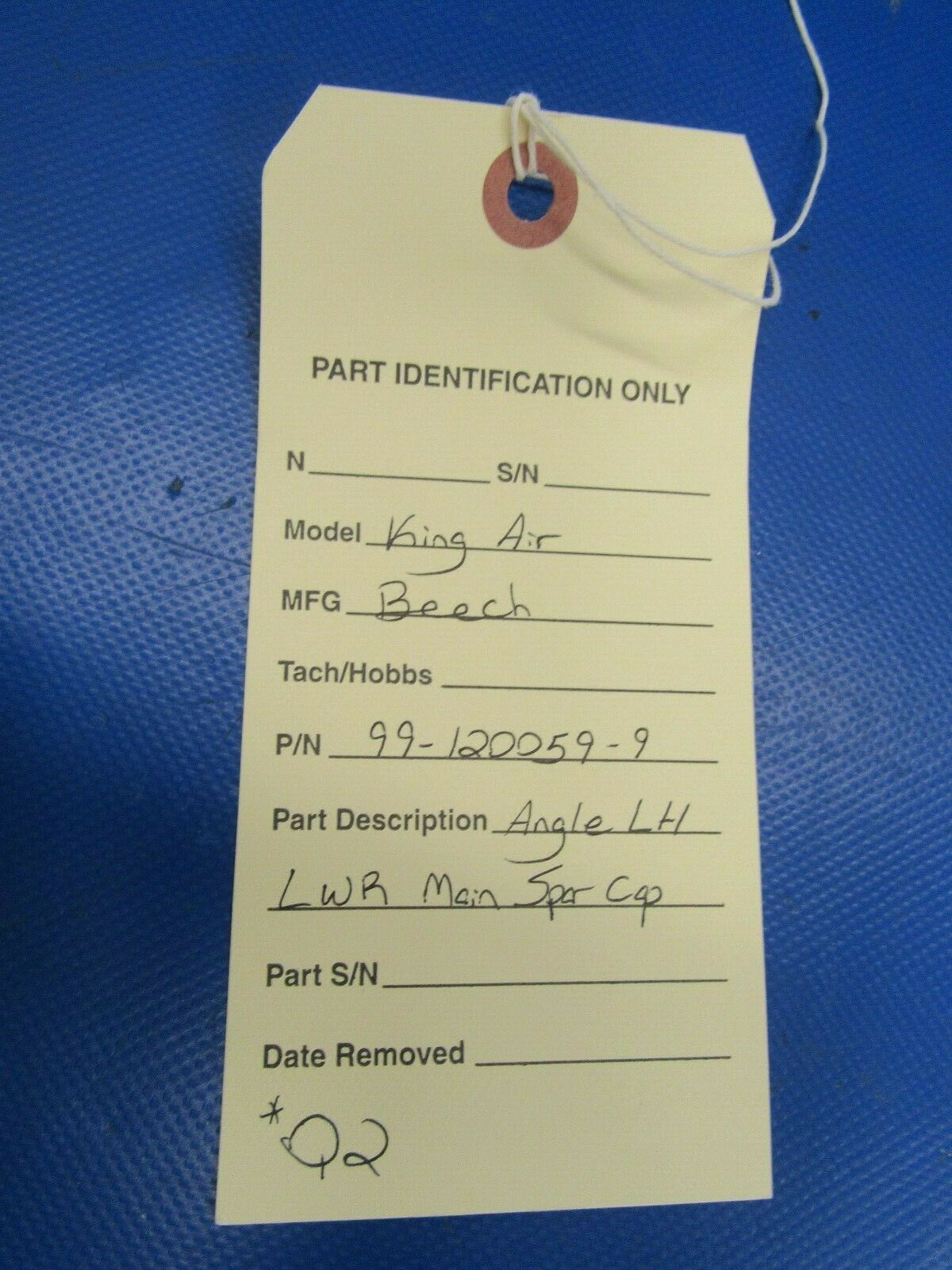 Beech King Air Angle LH LWR Main Spar Cap P/N 99-120059-9 NOS (0419-371)
