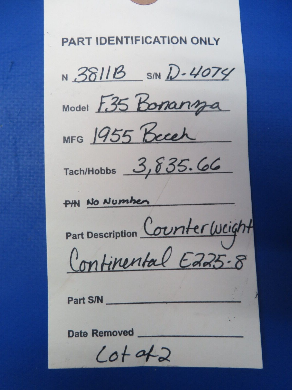 Continental E-Series Counterweight LOT OF 2 (0723-638)