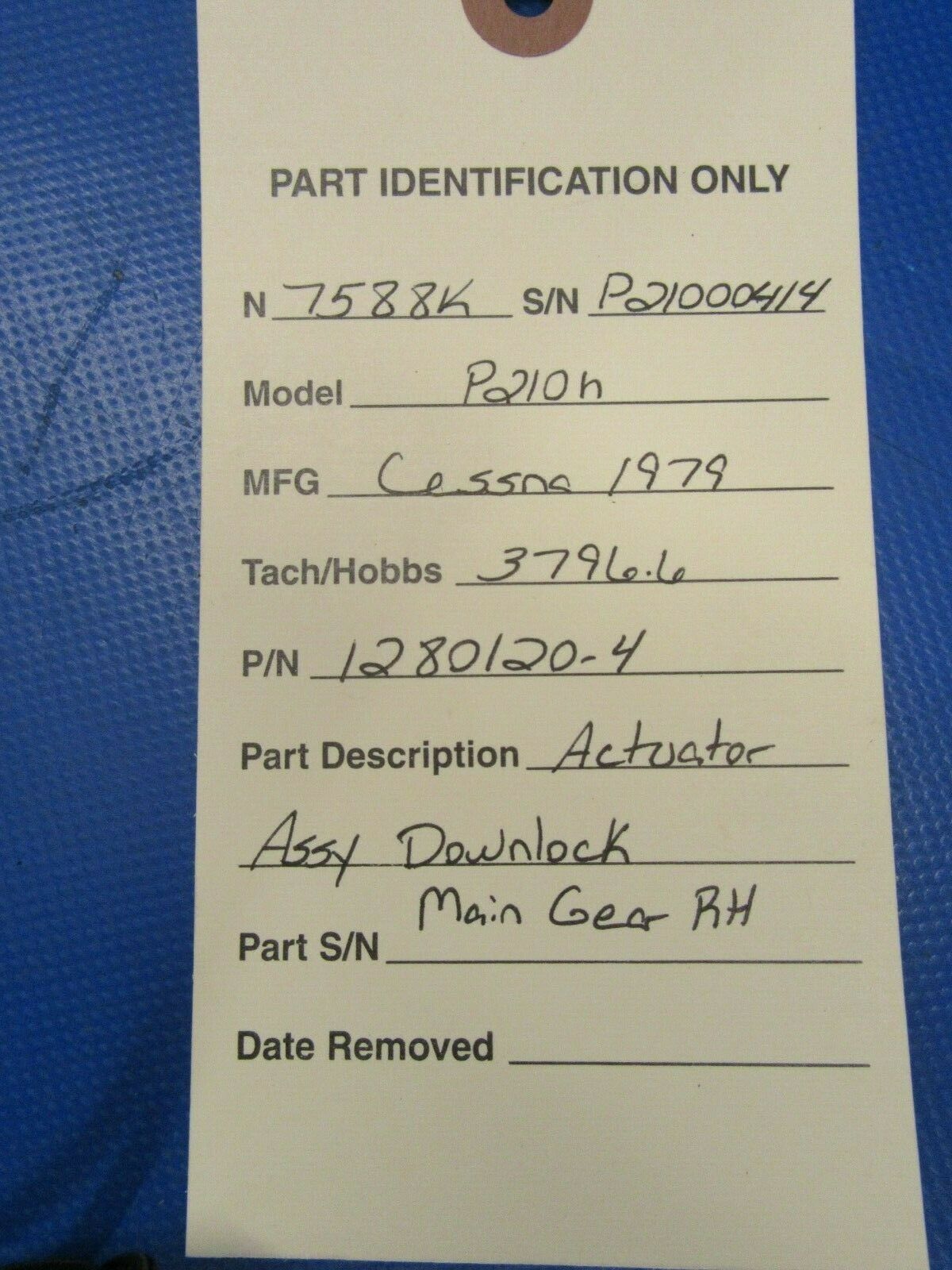 Cessna P210N / 210 Actuator Assy Down Lock Main Gear 1280120-4 (0919-268)