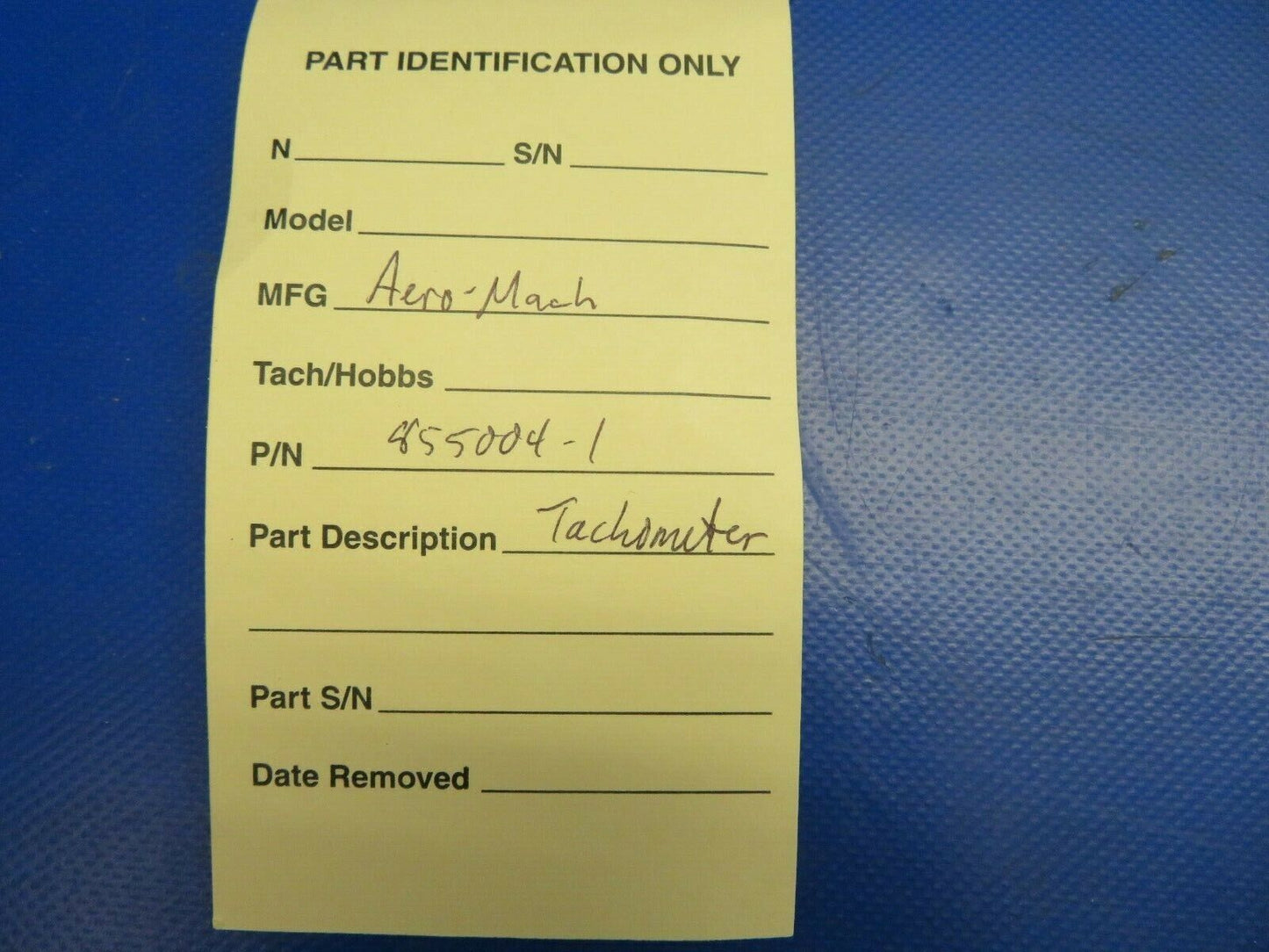 Aero-Mach Tachometer 855004-1, 5409-01 30 Day Warranty (0720-471)