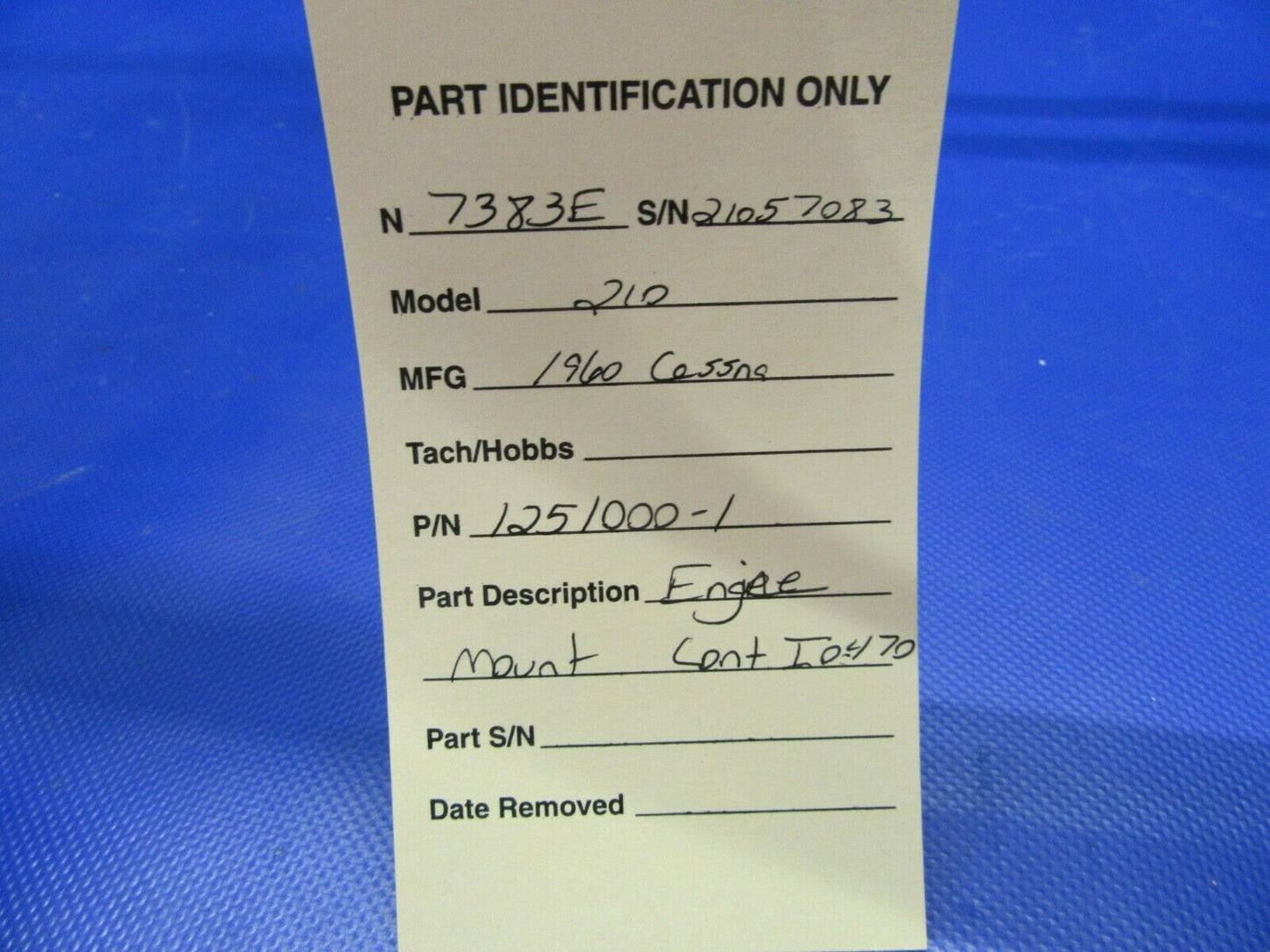 1960 Cessna 210 Engine Mount Continental IO-470 P/N 1251000-1 (0321-402)