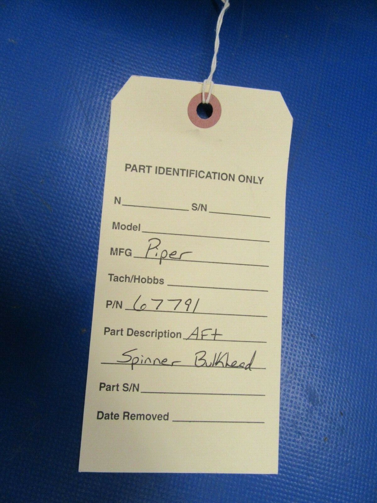 Piper Aft Spinner Bulkhead P/N 67791-00 (0519-176)