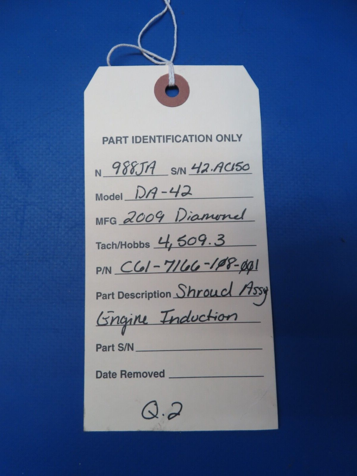 Diamond DA-42 Shroud Assy Engine Induction P/N C61-7166-108-001 (0623-500)