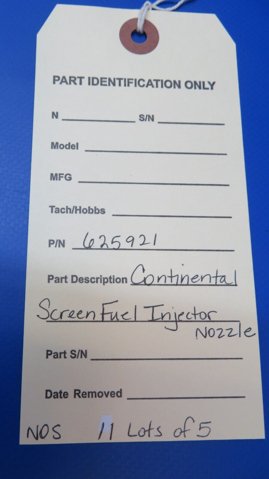 Continental Screen Fuel Injector Nozzle P/N 625921 LOT OF 5 NOS (1022-407)