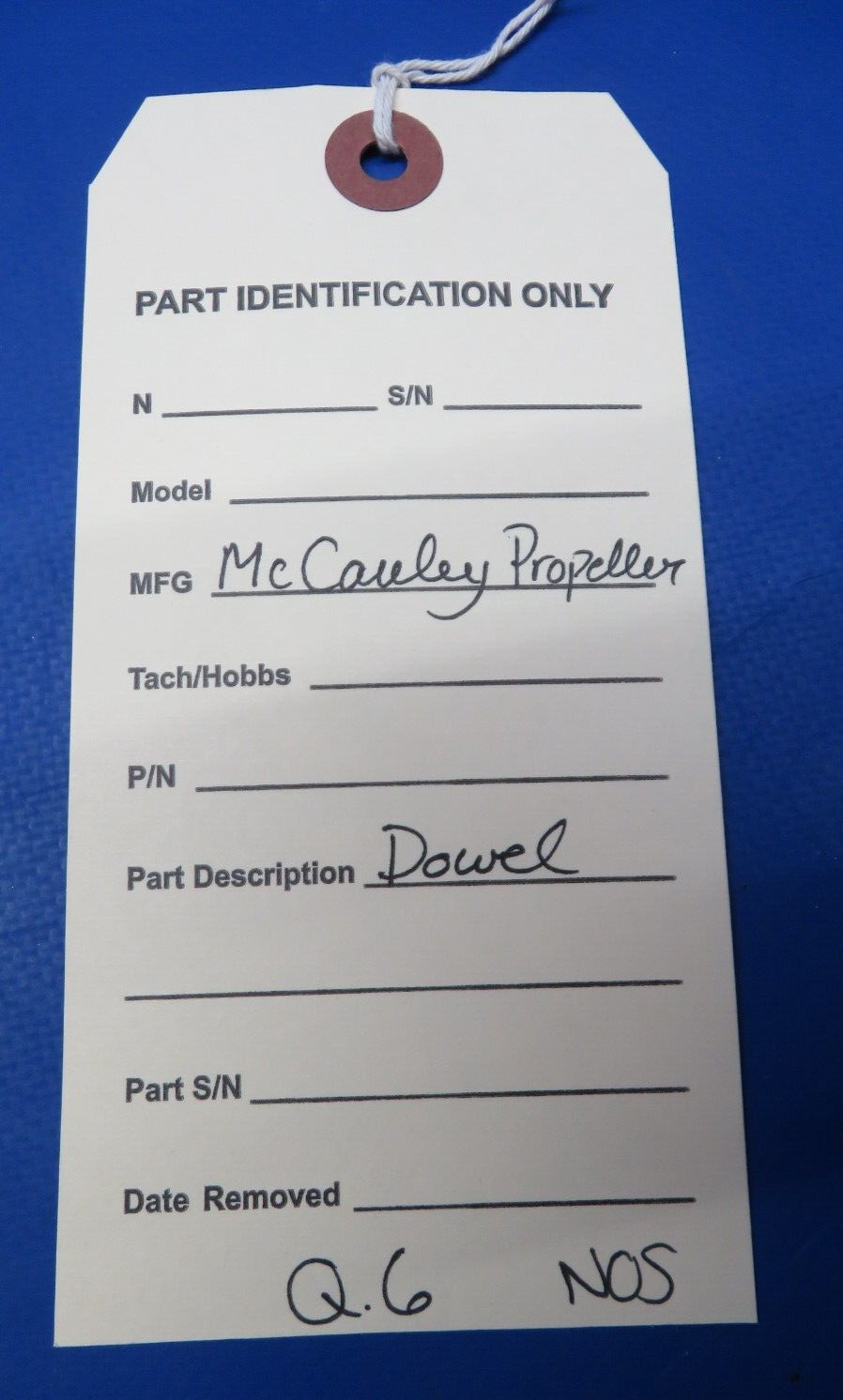 McCauley Threaded Propeller Dowel P/N B6571-30 NOS (0523-190)