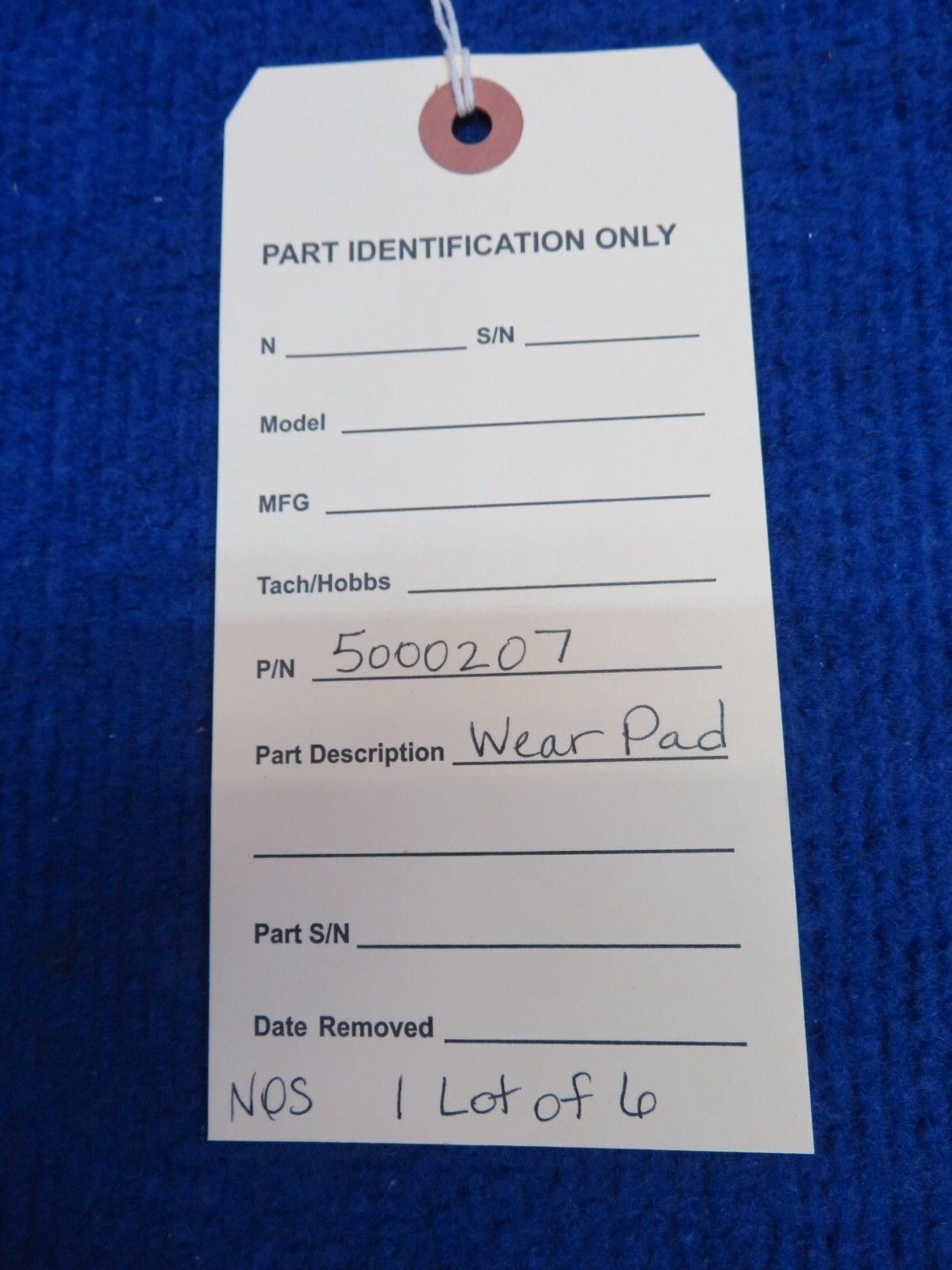 Falcon 20 Brake Lining Wear Pad P/N 5000207 LOT OF 6 NOS (0622-477)