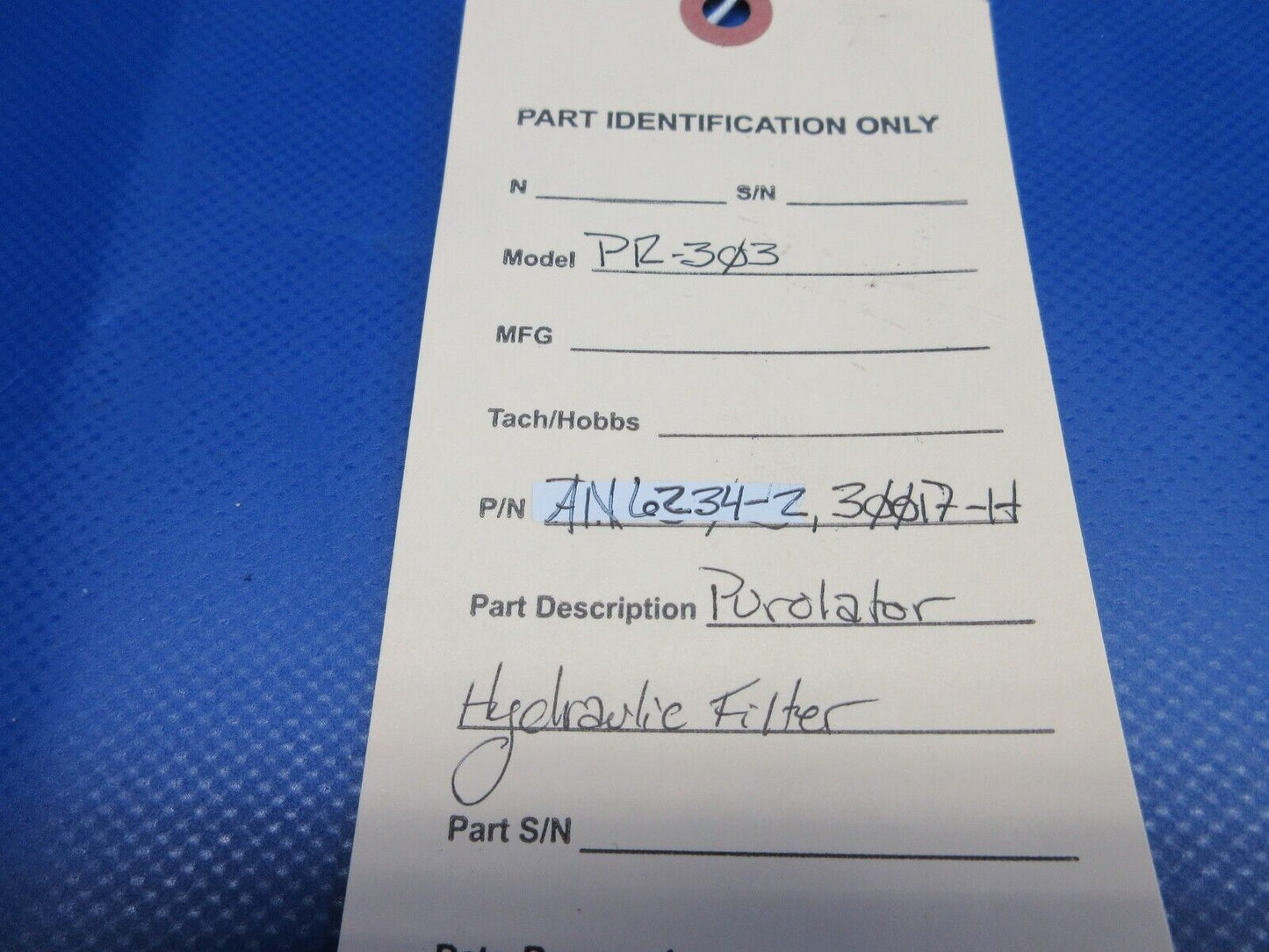 PR-303 Purolator Hydraulic Filter P/N AN6234-2 (0224-1245)
