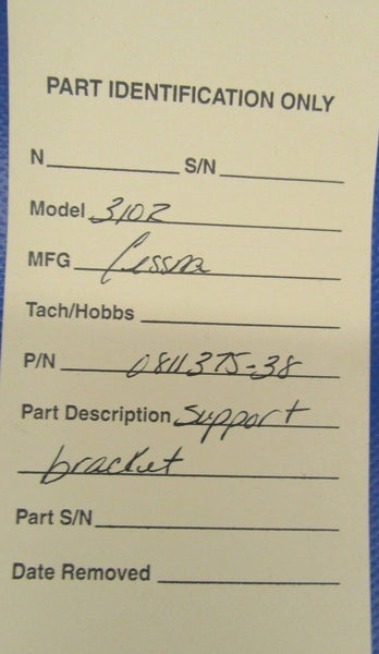 Cessna 310R Support Bracket P/N 0811375-38 (1218-49)