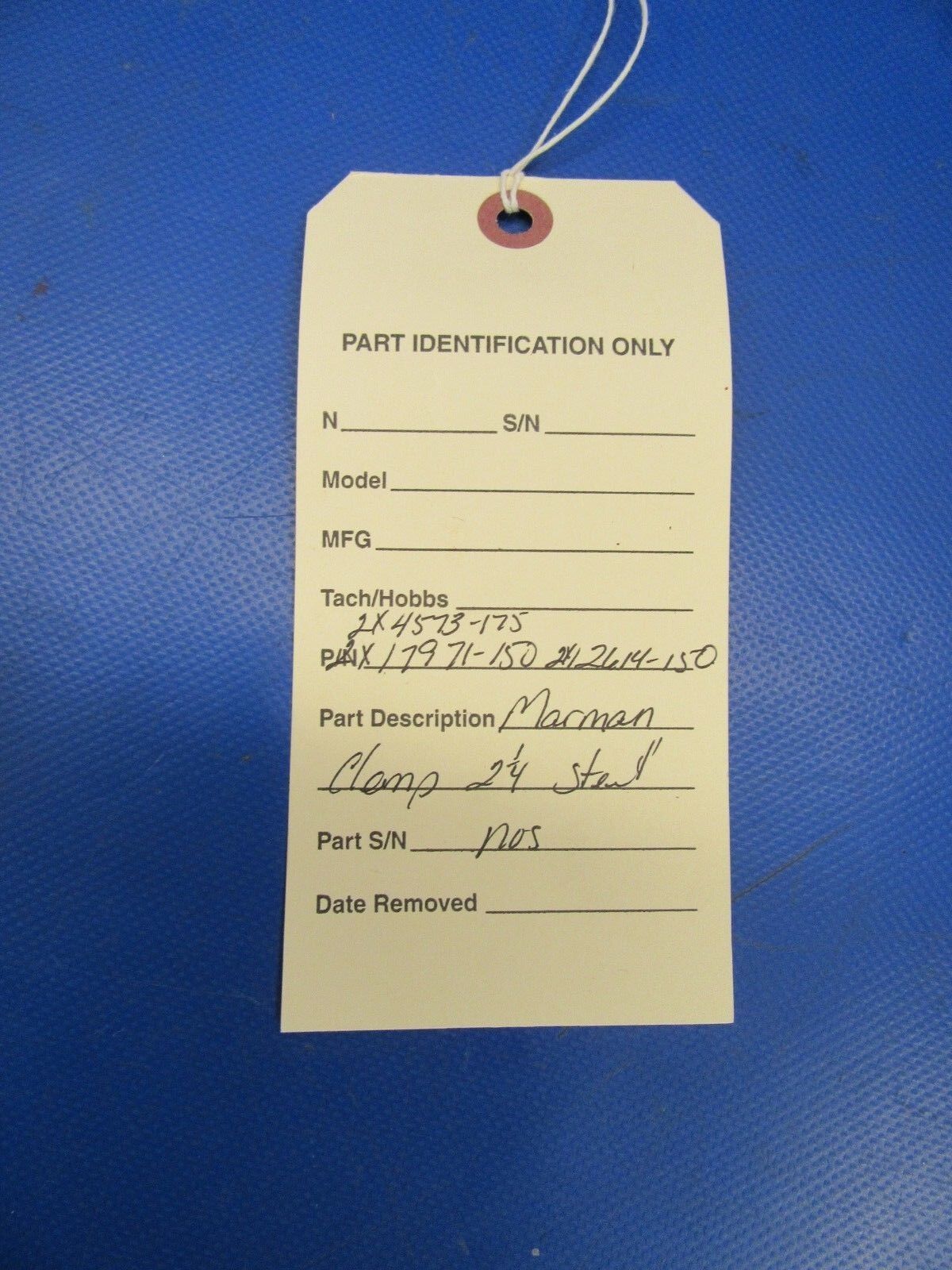 Marman Steel 2-1/4" Clamp P/N 4573-175, 17971-150, 12614-150 NOS (0119-163)