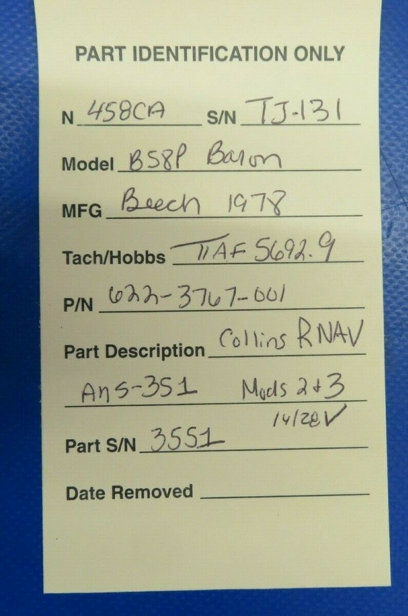 Collins ANS-351 RNAV 14V / 28V 622-3767-001 (0320-412)
