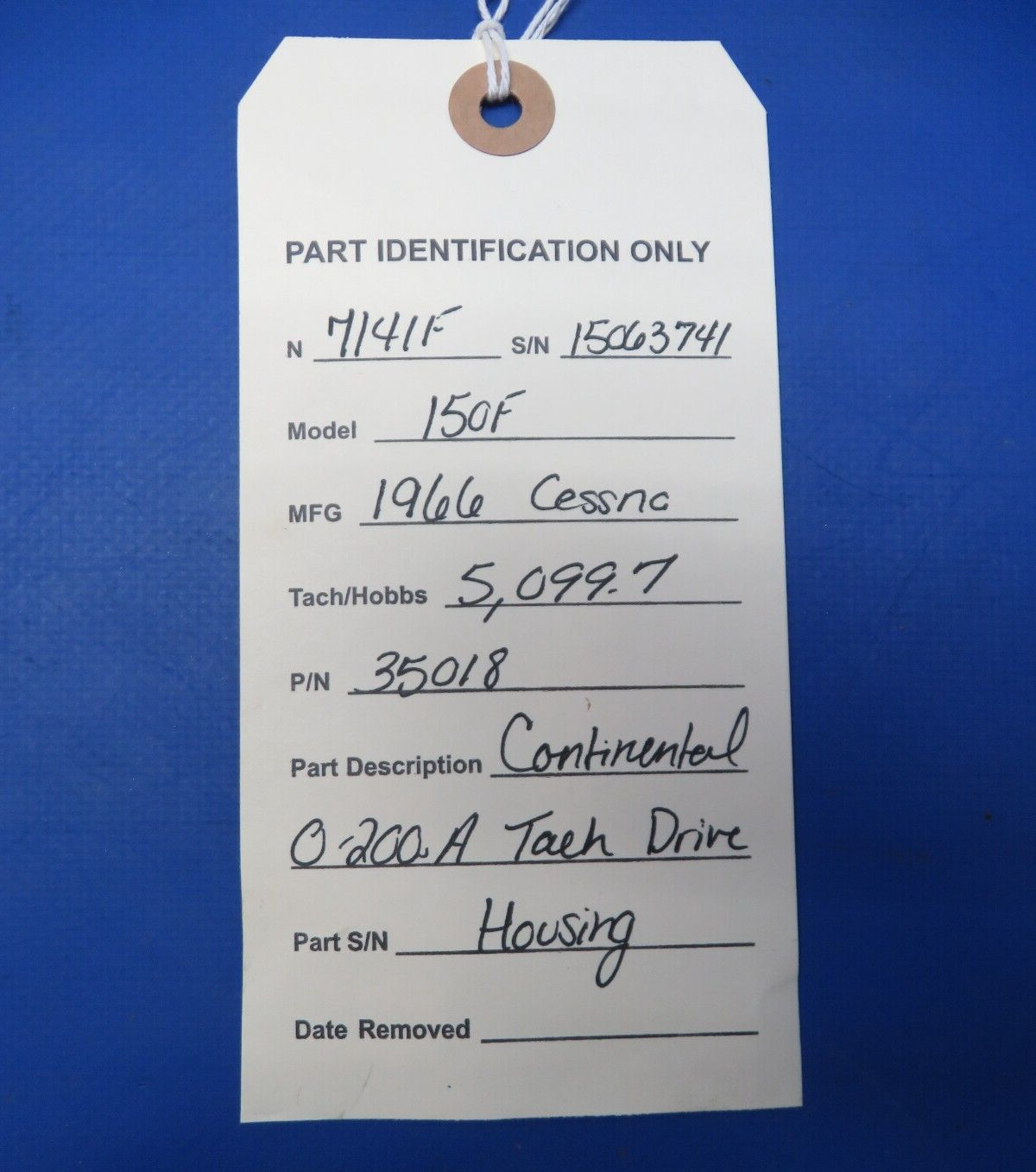 Continental O-200-A Tach Drive Housing P/N 35018 (0723-635)
