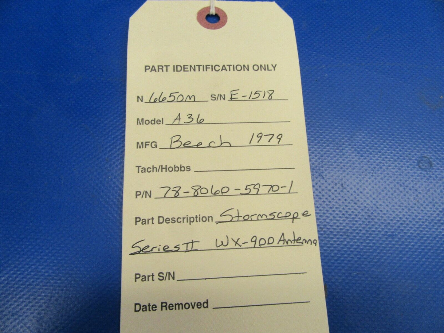 BF Goodrich Stormscope Series III WX-900 Antenna P/N 78-8060-5970-1 (0519-432)