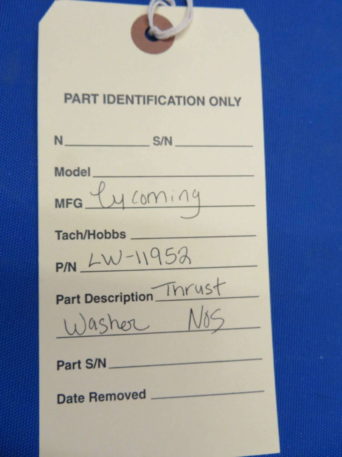 Lycoming Thrust Washer LW-11952 NOS (1120-15)