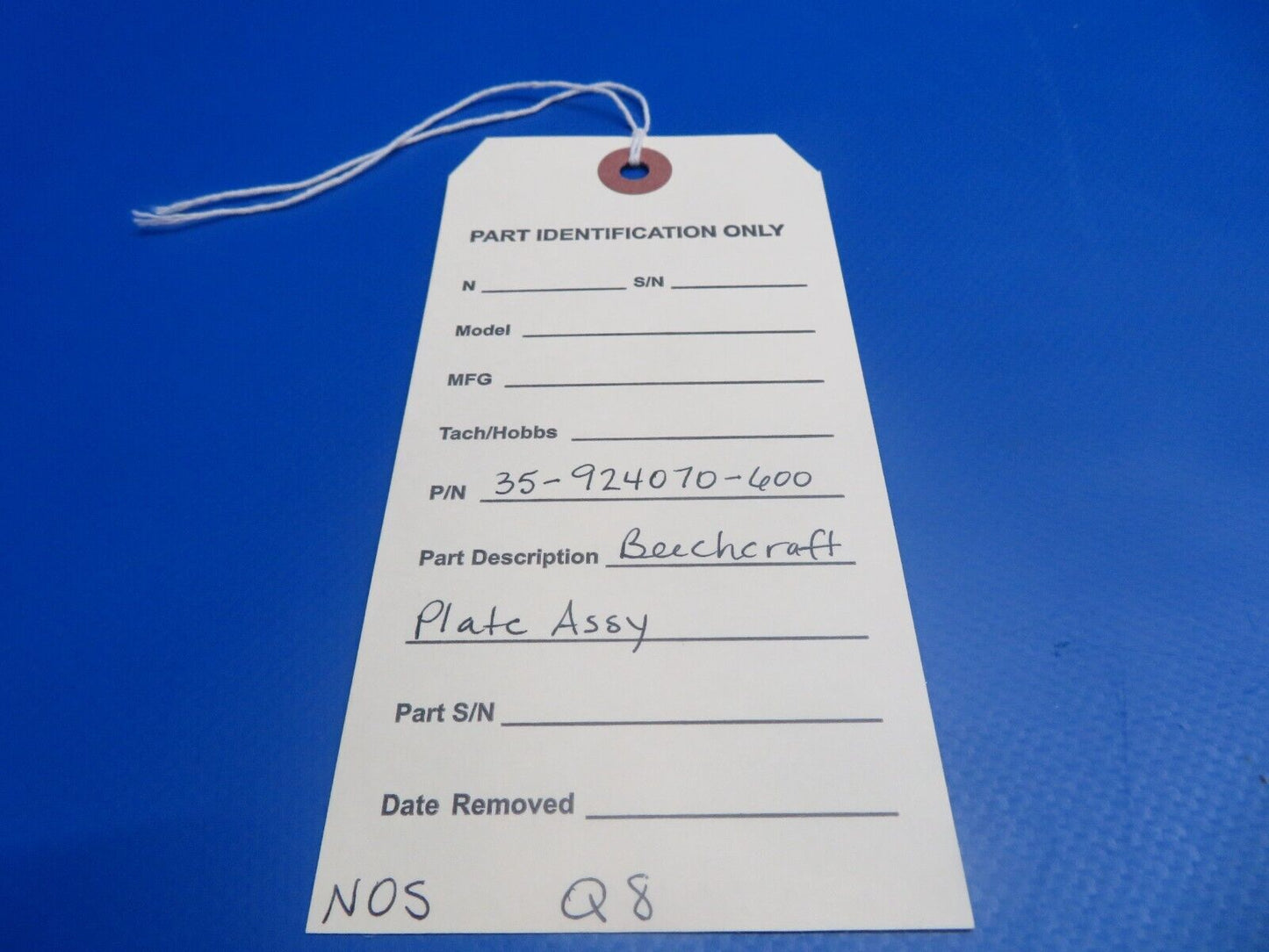 Beech Plate Assy P/N 35-924070-600 NOS (0922-974)