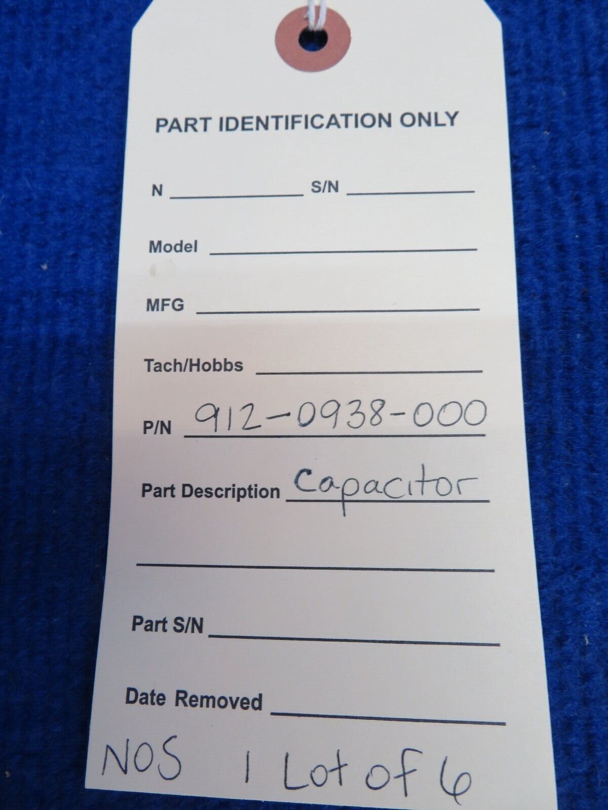 Rockwell Collins Capacitor P/N 912-0938-000 LOT OF 6 NOS (0622-488)