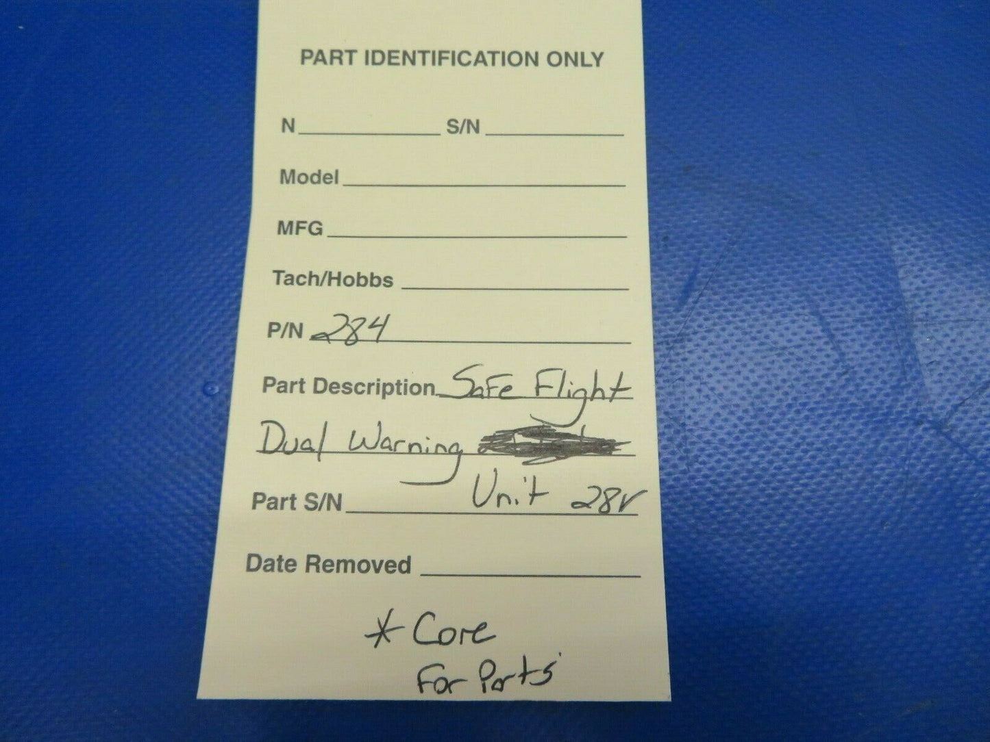 Safe Flight Dual Stall / Gear Warning Unit 28V P/N 284 Core (0720-566)