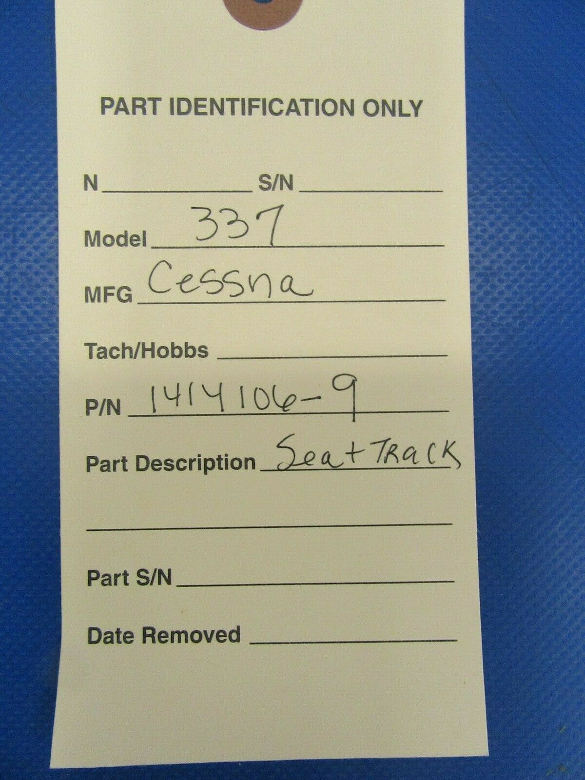 Cessna Skymaster 337 Seat Track / Seat Rail 1414106-09 (1219-68)