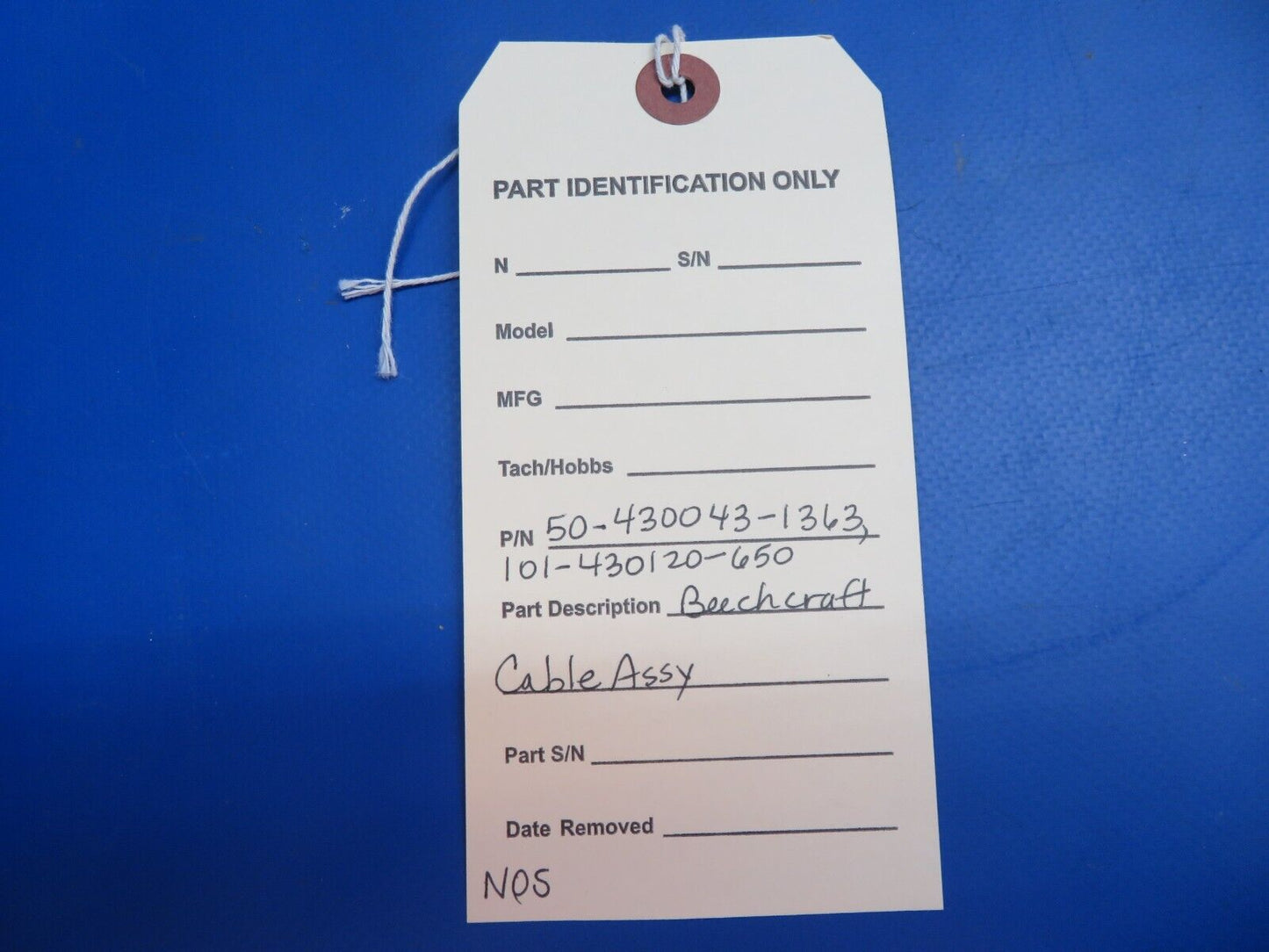 Beechcraft Cable Assy P/N 50-430043-1363, 101-430120-650 NOS (1122-634)