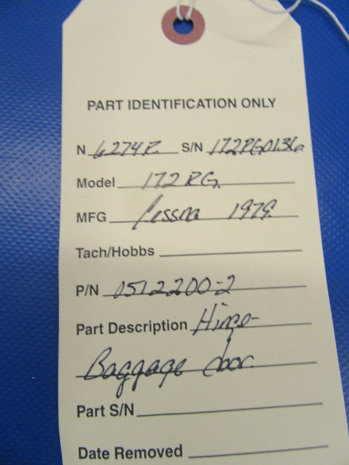 Cessna 172RG Hinge Baggage Door P/N 0512200-2 (0618-340)