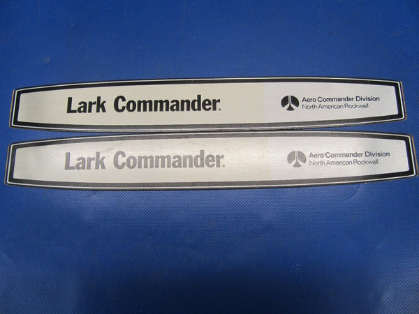 Aero Commander Lark Aluminum Decals / Man Cave / Vintage Aircraft (0617-68)