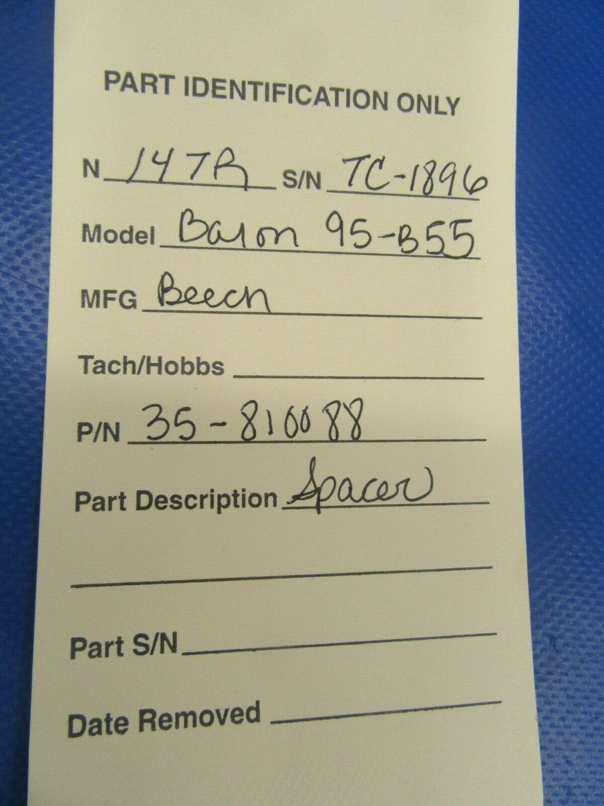 Beech Baron 95-B55 Spacer Landing Gear Actuator 35-810088 (0319-241)