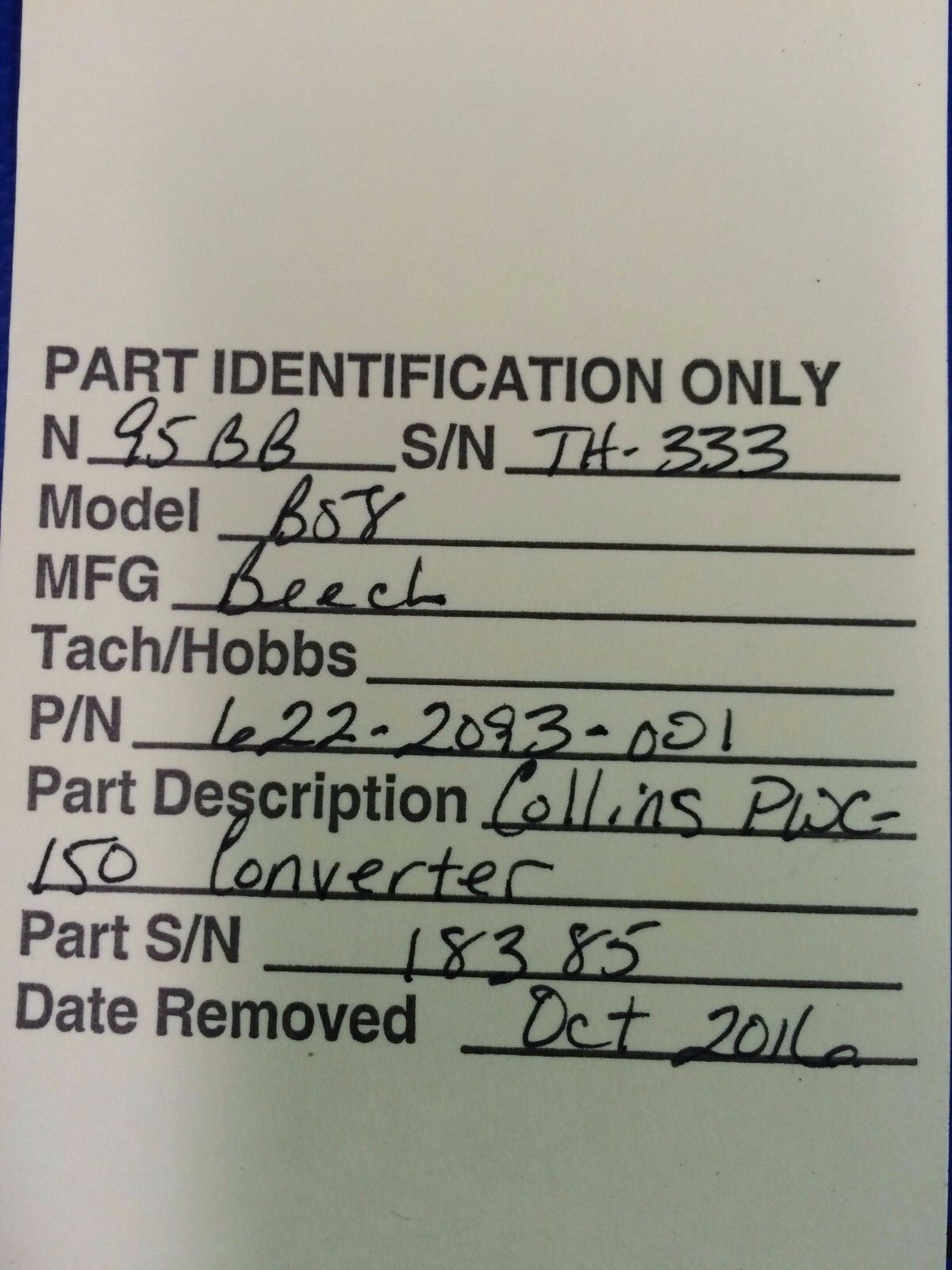 Collins PWC-150 Converter 28V P/N 622-2093-001 (1016-85)