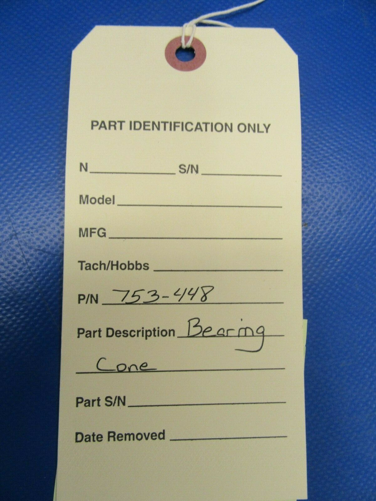 Piper Bearing Wheel Cone P/N 753-448 NOS (0419-463)