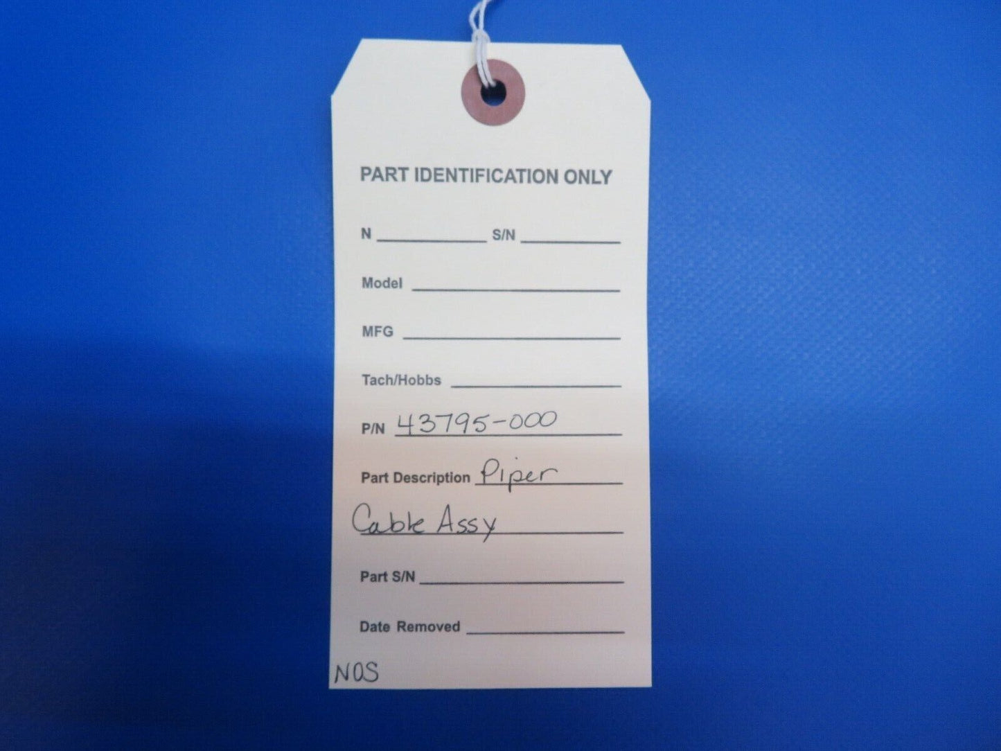 Piper Cable Assy P/N 43795-000 NOS (0922-583)