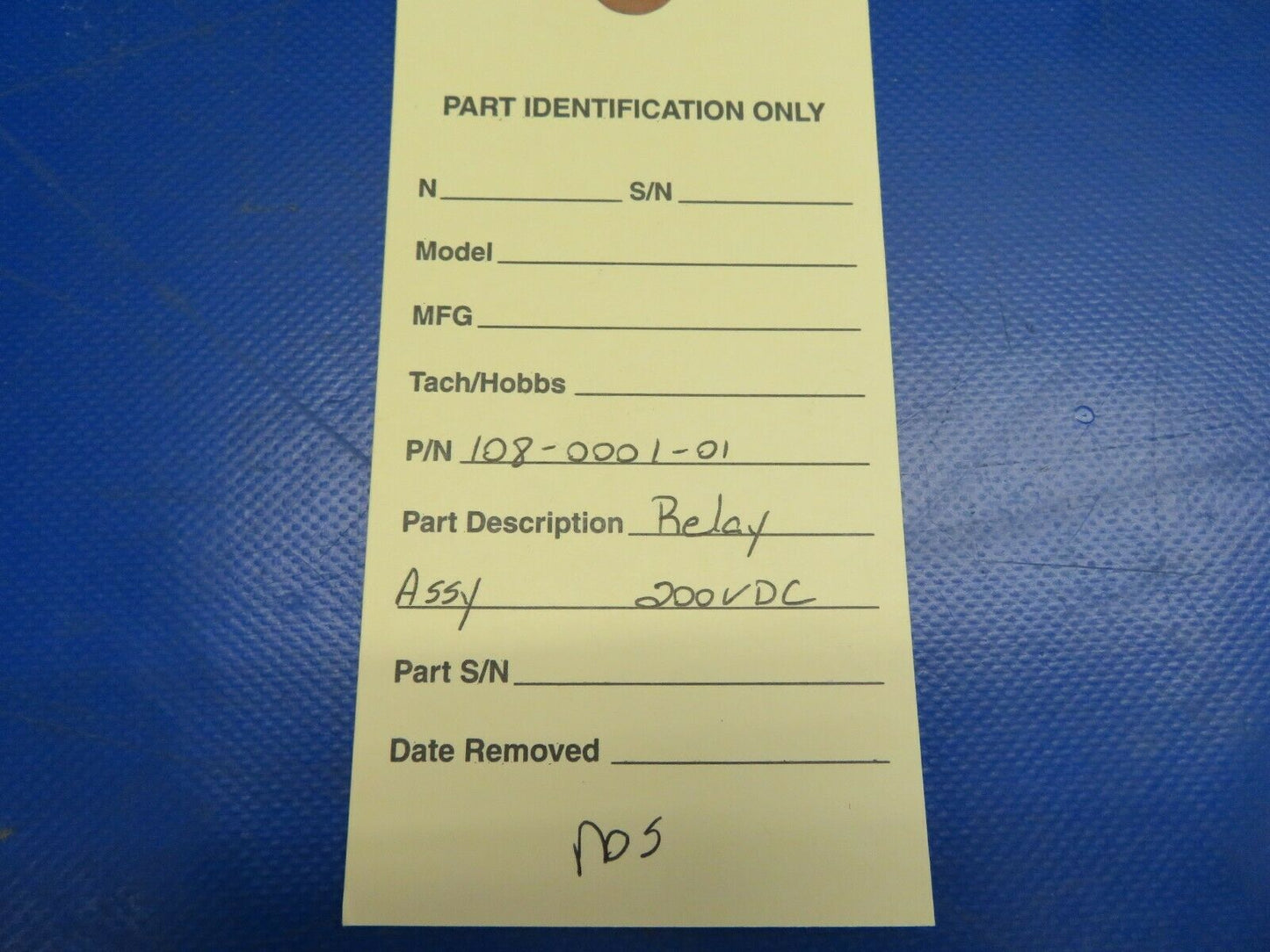 Midwec 941 Relay Assembly 200 VDC P/N 108-0001-01 NOS (0720-833)