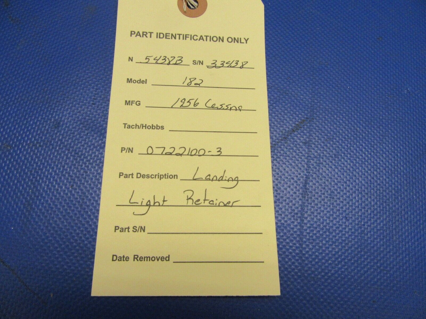 Cessna 182 Landing Light Retainer P/N 0722100-3 (1021-361)