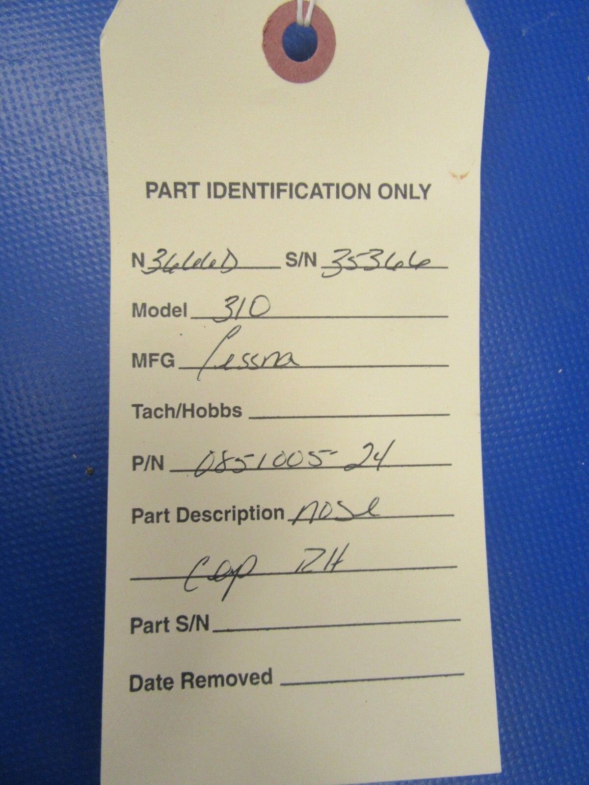 1956 Cessna 310 Nose Cap RH P/N 0851005-24 (1118-114)