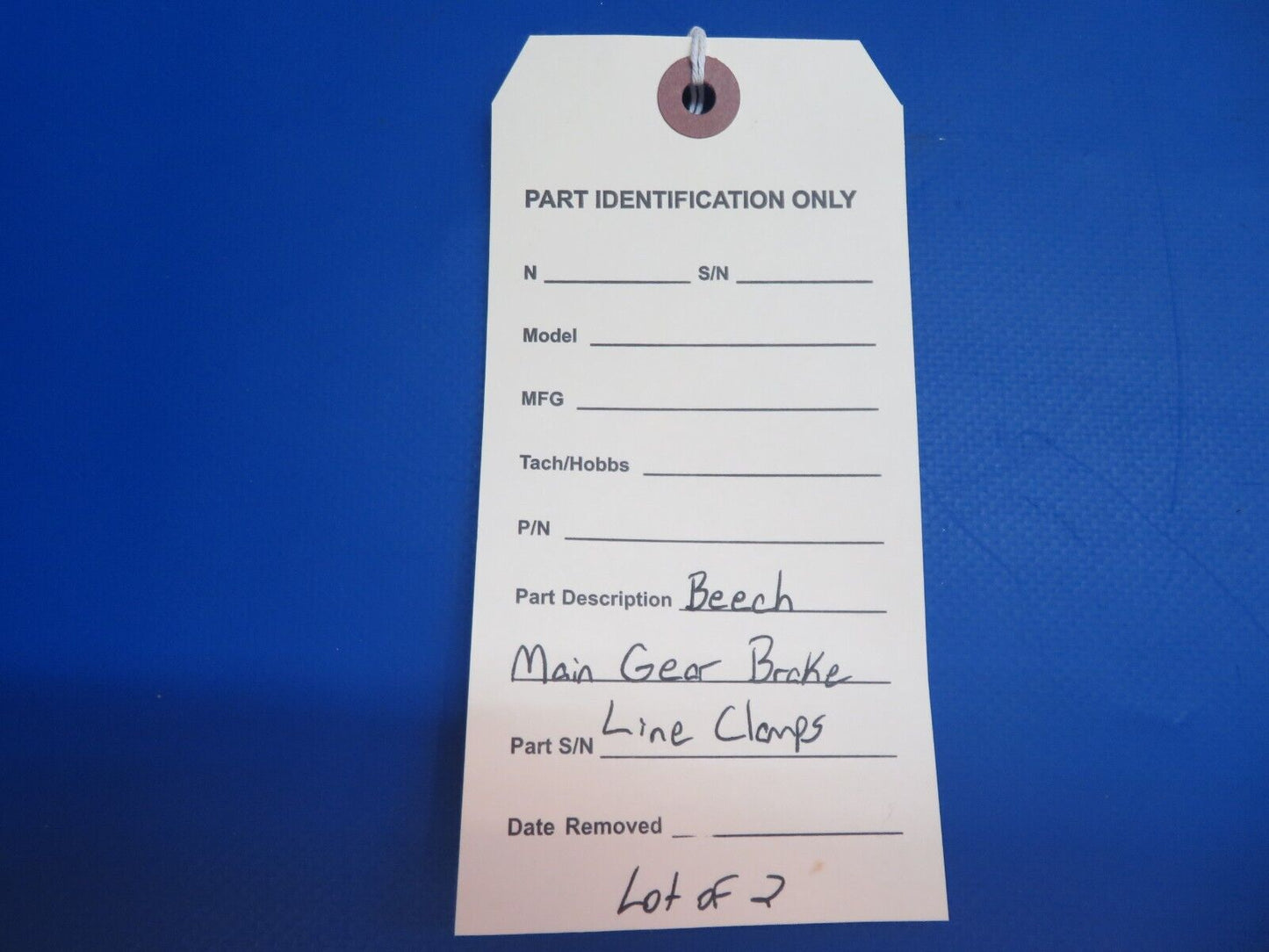 Beech Main Gear Brake Line Clamps LOT OF 2 (0223-970)