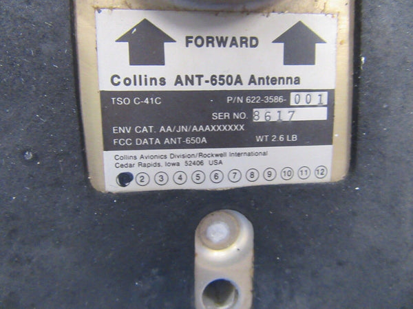Collins ANT-650A Antenna Mods 1 P/N 622-3586-001 (0518-73)