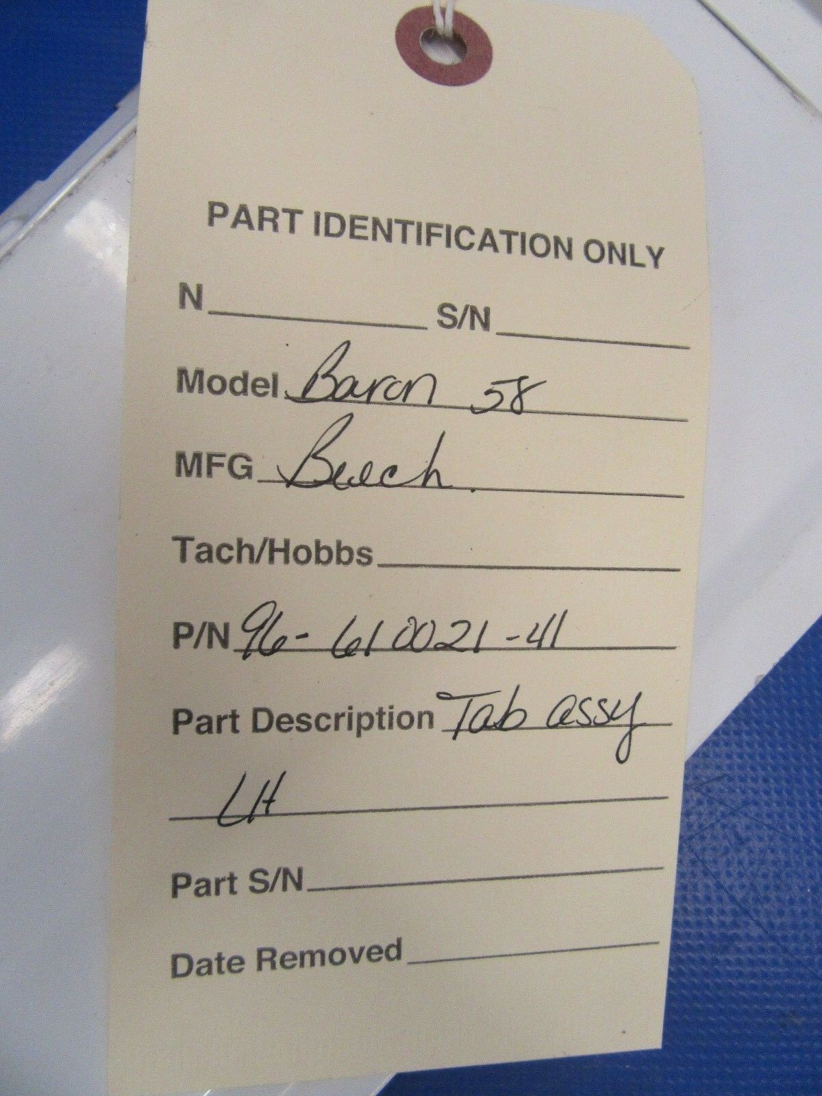 Beech Baron 58 Elevator Trim Tab Assy LH P/N 96-610021-41 (0118-210)