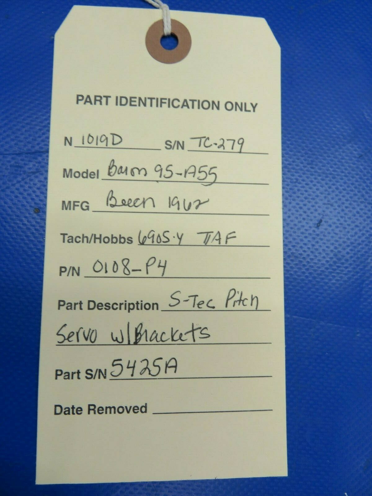 S-Tec Pitch Servo w / Brackets 0108-P4 (0520-16)
