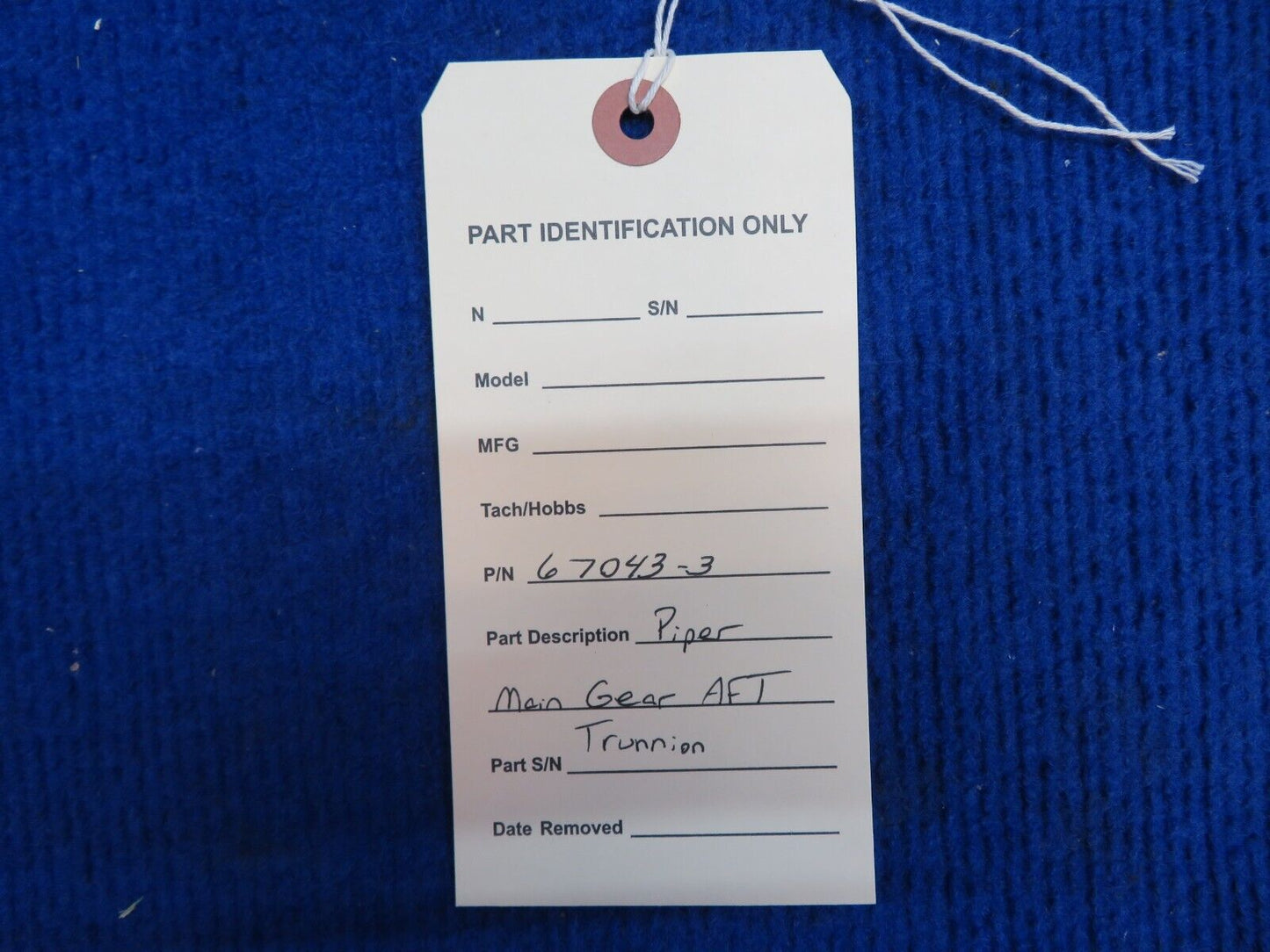 Piper Main Gear AFT Trunnion P/N 67043-3 (0722-542)