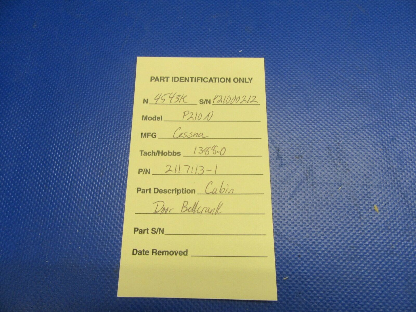 Cessna P210N Cabin Door Bellcrank 2117113-1 (0521-307)