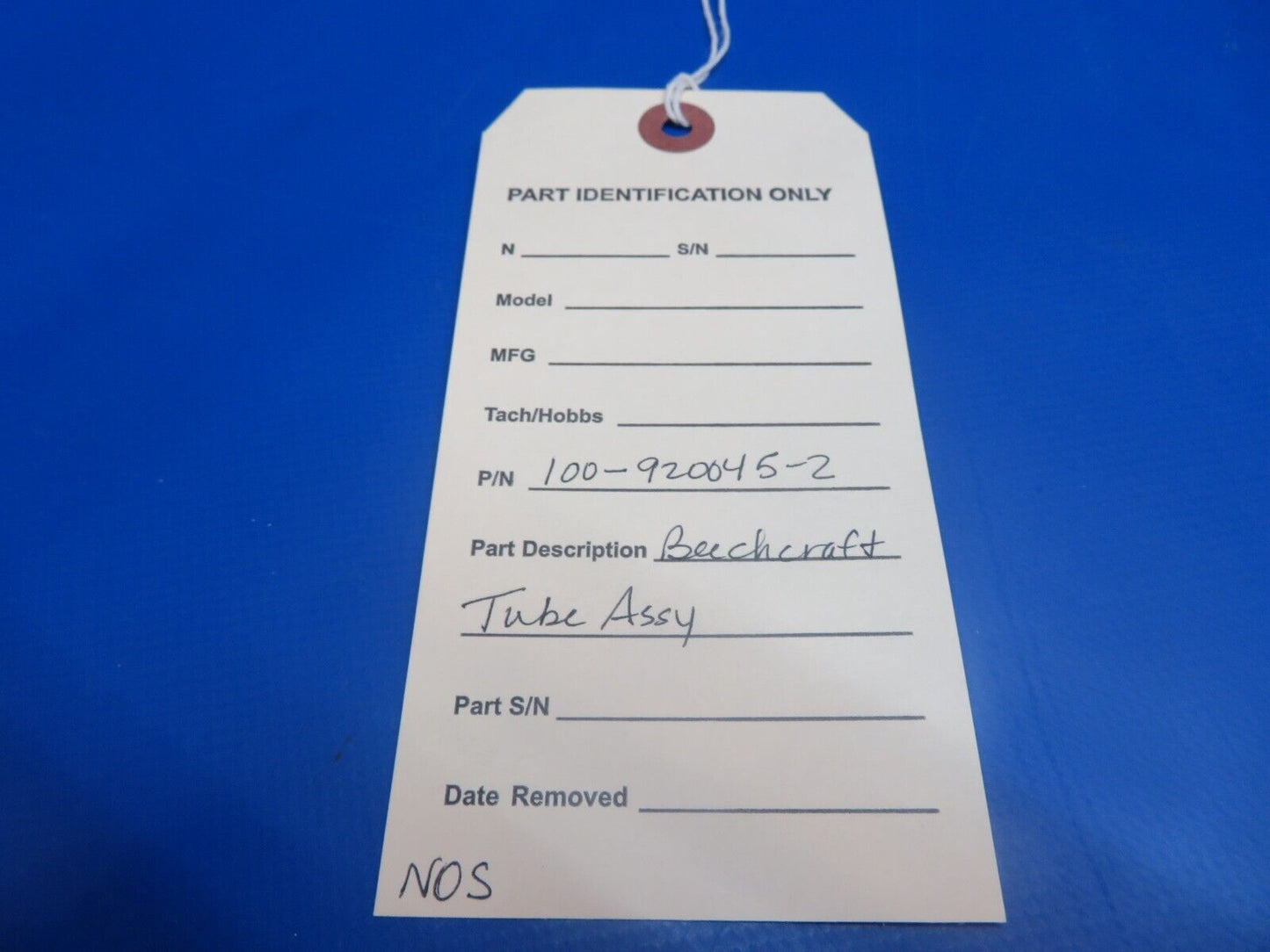 Beech Tube Assy P/N 100-920045-2 NOS (0922-950)