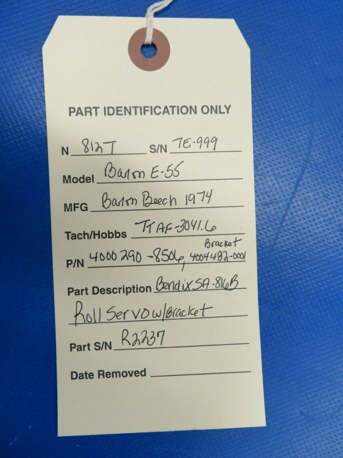 Beech Baron E-55 Bendix SA-816B Roll Servo w/ Bracket 4000290-8506 (0120-92)