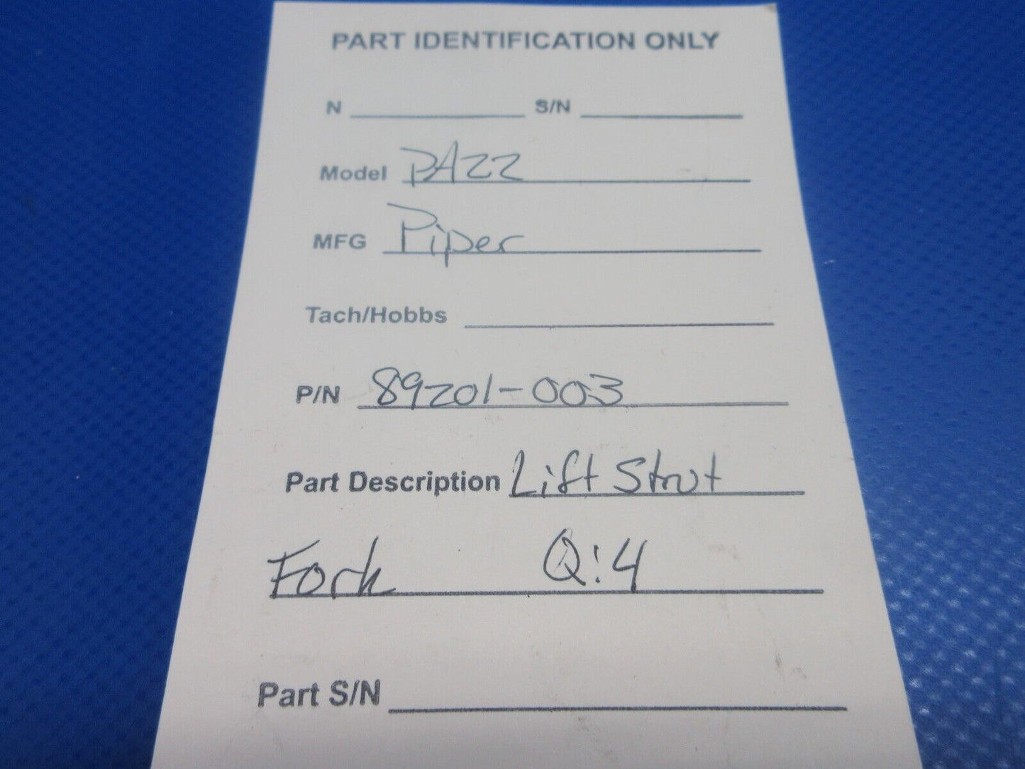 Piper PA22 Tri-Pacer Lift Strut Fork P/N 89201-003 (0224-1140)