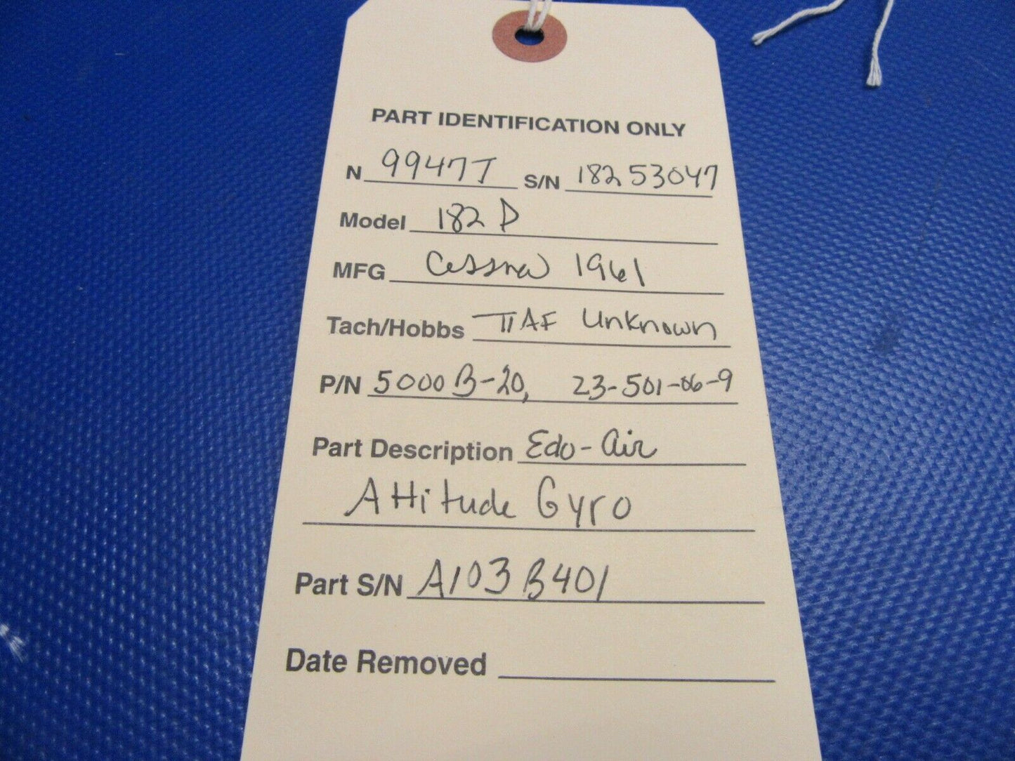 Edo-Aire Altitude Gyro P/N 5000B-20, 23-501-06-9 (0521-638)