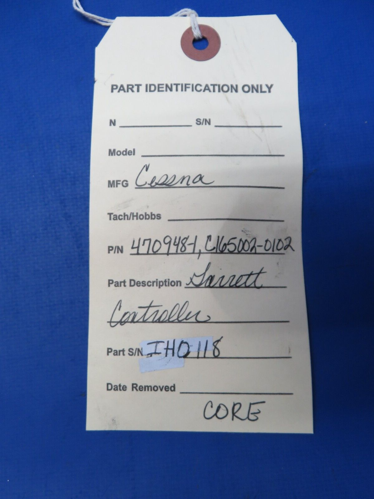 Cessna Garrett Controller P/N C165002-0102 CORE (1123-285)