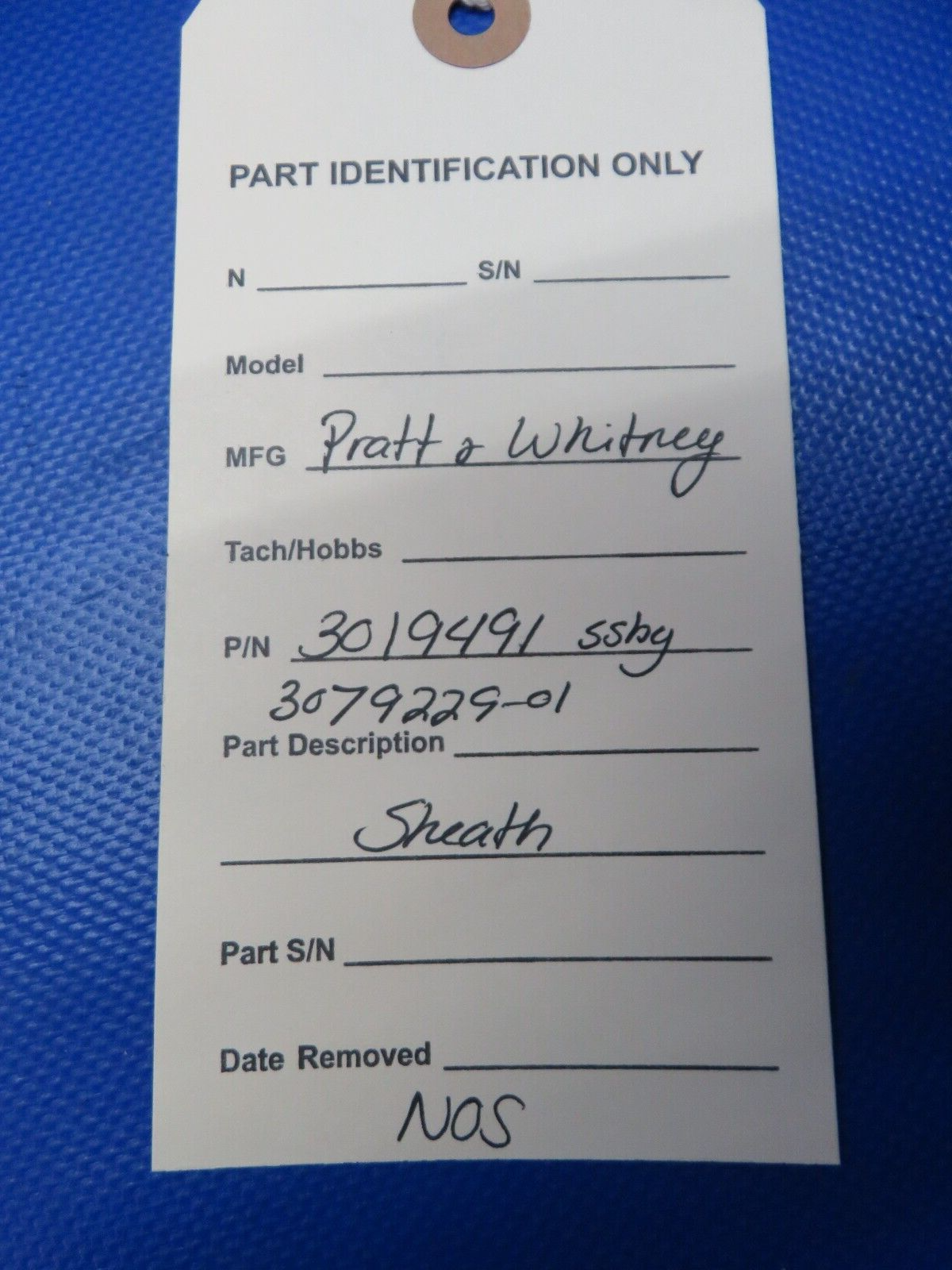 Pratt & Whitney Sheath P/N 3019491 SSBY 3079229-01 NOS (0124-358)