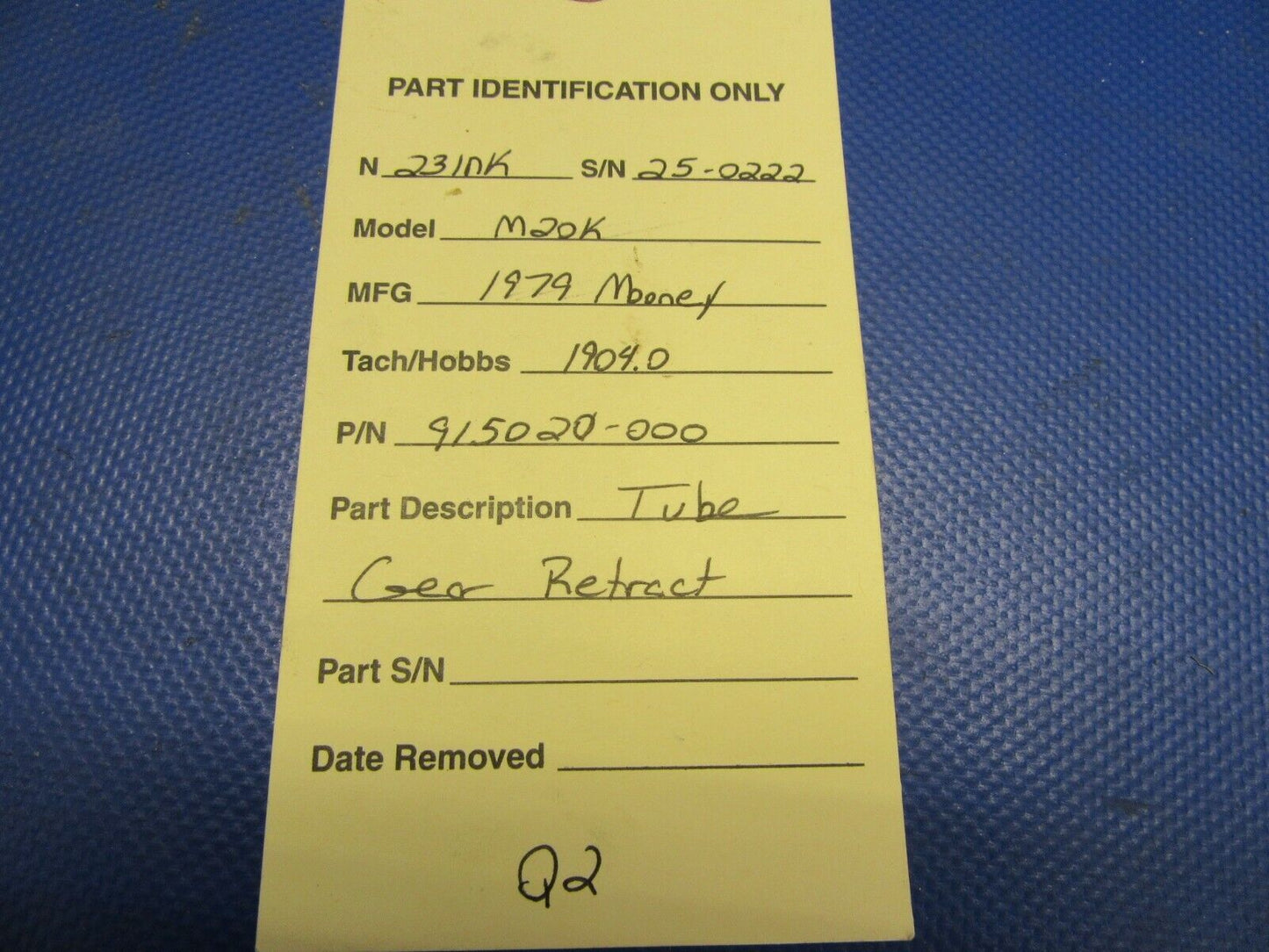 Mooney M20 / M20K Tube Gear Retract P/N 915020-000 (0821-312)