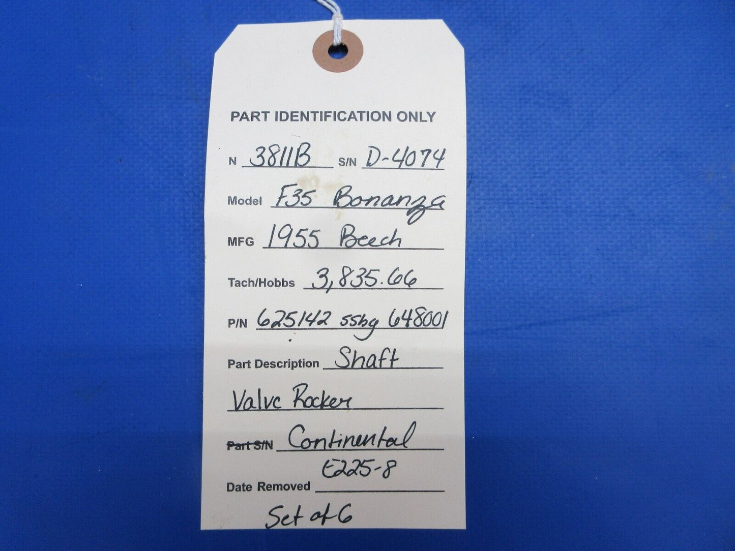 Continental E-Series Shaft Valve Rocker P/N 625142 Set of 6 (0723-273)