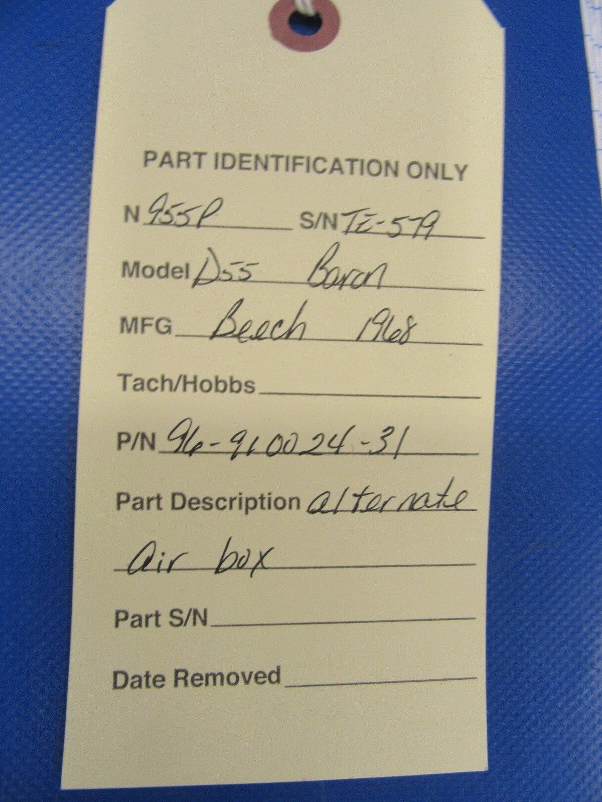 Beech Baron Alternate Air Box P/N 96-910024-31 (0118-42)