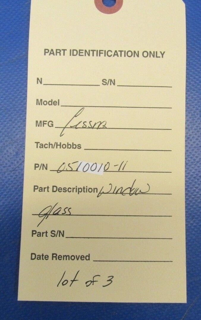 Cessna 180 / 182 Camera Window Glass P/N 0510010-11 NOS (1218-124)